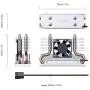 ineo M.2 2280 SSD Rocket Heatsink Built-in Cooling Fan [M3]
