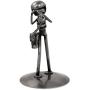 Handmade Upcycled Auto Part Sculpture Rustic Photographer (Mexico) Grey Metal