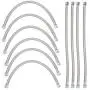 10Pcs Cast Steel Flexible Metal Hose Brake Oil Hose Line Motorbike Brake Oil Tube Air Compressor Accessories Replacement Part 3/8 10Pcs Cast Steel Flexible Metal Hose Brake Oil Hose Line Motorbike Brake Oil Tube Air Compressor Accessories Replacement Part 3/8