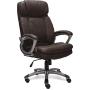 Serta Big & Tall Executive Office Chair High Back All Day Comfort Ergonomic Lumbar Support, Bonded Leather, Brown