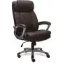 Serta Big & Tall Executive Office Chair High Back All Day Comfort Ergonomic Lumbar Support, Bonded Leather, Brown