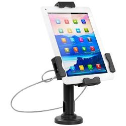 Mount-It! Secure Universal Tablet POS Kiosk with Wall Bracket Add-on | Locking Tablet Stand with Adjustable Clamp for iPad 7, iPad Mini, Samsung Galaxy Tab, Surface Go & 7.9''- 10.5'' Tablets - MI-3784