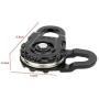VGEBY1 RC Crawler Winch Snatch Block, Black Metal RC Car Parts Heavy Duty Winch Snatch Block for 1:10 RC Car