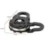 VGEBY1 RC Crawler Winch Snatch Block, Black Metal RC Car Parts Heavy Duty Winch Snatch Block for 1:10 RC Car