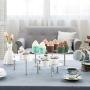 MyGift 6-Piece Set Round Clear Acrylic Server Dessert & Bakery Display Riser Stands