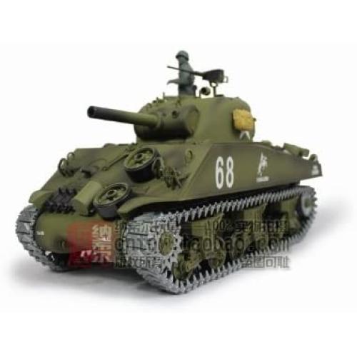 1/16 US M4A3 Sherman Tank (105mm Howitzer) Air Soft RC Battle Tank Smoke & Sound (Upgrade Version w/ Metal Gear & Tracks)