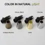 Retro Metal 20 Pcs Strain Relief Cord Connector Pendant Lighting Cord,PRUNLLA Aluminum Threaded Cord Grip Wire Clamp for Handmade Lighting,Lamps,Pendant (Glossy Black)