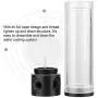 Water Cooling Tank, 190mm / 240mm / 300mm / 400mm50mm Diameter POM Cylindrical CPU Water Cooler Reservoir System Heat Sink Kit for PC Computer(190mm) Water Cooling Tank, 190mm / 240mm / 300mm / 400mm50mm Diameter POM Cylindrical CPU Water Cooler Reservoir System Heat Sink Kit for PC Computer(190mm)