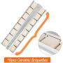 MixRBBQ Grill Briquette Tray & Briquettes Set for Viking Grill, Stainless Steel Heat Plate and Ceramic Briquettes (18-1/8'' L X 5-7/16'' W)