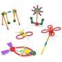 KNEX TINKERTOY - Classic Building Tin - 100 Parts - Collectible Tin - Ages 3+