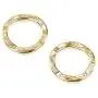 Hand Hammered 14k Gold-Filled 7 mm Hoops Rings or Loops Jewelry Findings for Your DIY Earrings Necklaces & Bracelets Creations, 6 Pcs