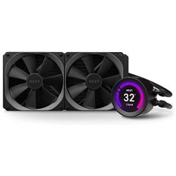 NZXT Kraken Z63 280mm - RL-KRZ63-01 - AIO RGB CPU Liquid Cooler - Customizable LCD Display - Improved Pump - Powered by CAM V4 - RGB Connector - AER P 140mm Radiator Fans (2 Included)