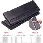 Adjustable 6-Hole Punch Paper Puncher Metal for A5 Size Six Ring Binder Planner Inserts Refill Pages - 5mm Hole Diameter Adjustable 6-Hole Punch Paper Puncher Metal for A5 Size Six Ring Binder Planner Inserts Refill Pages - 5mm Hole Diameter
