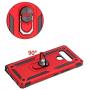 SWP Case for LG Stylo 6, K71 Case, Dual Layer Shock-Absorption Armor Cover,Full-Body Protective Case with Metal Ring Holder Kickstand for LG Stylo 6 (red)