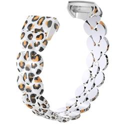 Wearlizer Compatible with Fitbit Charge 3 / Fitbit Charge 4 Bands for Women Metal Replacement Fit Bit Charge 3/4 hr Band Accessories Strap Bracelet Bangle Silver Rose Gold Black