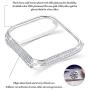 Callancity 44mm Metal Face Cover Plated Platinum Rhinestone White Crystal Diamond Case Compatible for Apple Watch Series 6 5 4 For Men/Women (44MM Platinum) Callancity 44mm Metal Face Cover Plated Platinum Rhinestone White Crystal Diamond Case Compatible for Apple Watch Series 6 5 4 For Men/Women (44MM Platinum)