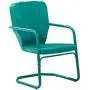 Crosley Furniture KO10012TU Ridgeland Retro Metal 3-Piece Seating Set with 2 Chairs and Side Table, Turquoise Crosley Furniture KO10012TU Ridgeland Retro Metal 3-Piece Seating Set with 2 Chairs and Side Table, Turquoise