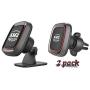 AMZ MEGAN [2 Pack] Magnetic Phone Car Mount Holder, Stick-on Dashboard and Air Vent Universal, Super Strong Magnet, 4 Metal Plate car Holder, 360° Rotation for Phones and Mini Tablets