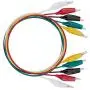 WGGE WG-026 10 Pieces and 5 Colors Test Lead Set & Alligator Clips, 20.5 inches, Wires soldered and Stamping (1 Pack)