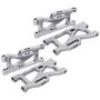 Tbest Swing Arm, Front + Rear Swing Arm Kit Metal Upgrade Parts for 144001 1/14 4WD RC Car
