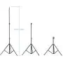 Neewer 75''/6 Feet/190CM Photography Light Stands for Relfectors, Softboxes, Lights, Umbrellas, Backgrounds