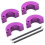 2Pack Mirthobby Metal Engine Clutch Shoe Spring Upgrade Part for HSP Redcat Racing Himoto Traxxas 1/10 RC Nitro Racing Car Truck (Purple)