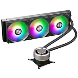 Lian Li Galahad AIO360 RGB Black-Triple Addressable RGB Fans AIO CPU Liquid Cooler - GA360B Galahad AIO 360 Black 360mm