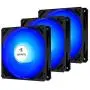 upHere 120mm Case Fan 3-Pin High Airflow Long Life Blue LED for Computer Cases Cooling,3-Pack,NK12BE3-3
