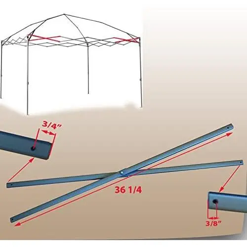 for Coleman 12 x 12 Canopy Gazebo Side Truss Bar 36 1/4'' Replacement Parts Repair N