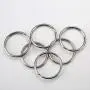KINGFOREST 100PCS Key Rings 1 Inch, Key Rings Metal Keychain Rings Split Keyrings Flat Ring for Home Car Office Keys Attachment