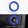 for Honda Civic 10th Gen Audio Speaker Cover Engine Start Stop Buttom Emblem, AC Switch Temperature Climate Knob Ring,Interior Accessories(Blue)