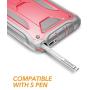YOUMAKER Kickstand Case for Galaxy Note 9, Full Body with Built-in Screen Protector Heavy Duty Protection Shockproof Rugged Cover for Samsung Galaxy Note 9 6.4 Inch - Pink