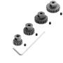 Hobbypark Steel Metal Mod 0.6 Module Pinion Gear Set 3.175mm Motor Gears 17T 21T 26T 29T 11189 11176 11181 11119 for RC Car Redcat HSP Exceed (4-Pack)