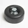 Cotterman 2 1/2'' rubber pad ladder feet , package of four (4) pads with four (4) bolts and four (4) washers fits TiltNRoll, Straddle Base TiltNRoll, TAP, Work Platforms, rolling metal ladders.
