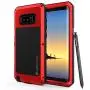Galaxy Note 8 Metal Case, Heavy Duty Military Grade Armor Cover [Shock Proof] Hybrid Full Body Hard Aluminum & TPU Design [Non Slip] W/Prime Drop Protection for Samsung Galaxy Note 8 [Red]