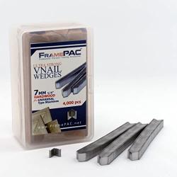 V Nails for Hardwood Picture Frames - 7mm (1/4 Inch) - [4000 V-Nail Pack, Stacked] - Universal (UNI) - Ultra Strong Vnail Wedges for Picture Framing - Joining Picture Frame Corners