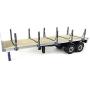 Hercul 1/14 2Axle RC Tractor Flatbed Semi Trailer Truck for DIY TMY Model