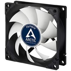 ARCTIC F8 PWM - 80 mm PWM Case Fan, PWM-Signal regulates Fan Speed, Very Quiet Motor, Computer, Fan Speed: 300-2000 RPM - Black/White