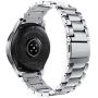 V-MORO Metal Strap Compatible with Galaxy Watch 46mm Bands/Gear S3 Classic Band Men Silver 22mm Solid Stainless Steel Business Bracelet for Samsung Galaxy Watch 46mm R800/Gear S3 Classic/Frontier