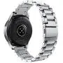 V-MORO Metal Strap Compatible with Galaxy Watch 46mm Bands/Gear S3 Classic Band Men Silver 22mm Solid Stainless Steel Business Bracelet for Samsung Galaxy Watch 46mm R800/Gear S3 Classic/Frontier