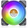 GOLDEN FIELD MH-F Colorful PC Case Fan 120mm Rainbow Color Silent LED Cooling Fan for Computer PC Case CPU Cooler Radiator GOLDEN FIELD MH-F Colorful PC Case Fan 120mm Rainbow Color Silent LED Cooling Fan for Computer PC Case CPU Cooler Radiator