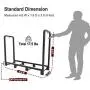 Artibear Firewood Rack Stand 4ft Heavy Duty Logs Holder for Outdoor Indoor Fireplace Metal Wood Pile Storage Stacker Organzier, Matte Black… Artibear Firewood Rack Stand 4ft Heavy Duty Logs Holder for Outdoor Indoor Fireplace Metal Wood Pile Storage Stacker Organzier, Matte Black…