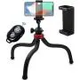 Acuvar 12'' Inch Flexible Camera Tripod with Wrapable Disc Legs & Quick Release Plate + Universal Smartphone Mount + Wireless Remote Control for All Smartphones Acuvar 12'' Inch Flexible Camera Tripod with Wrapable Disc Legs & Quick Release Plate + Universal Smartphone Mount + Wireless Remote Control for All Smartphones