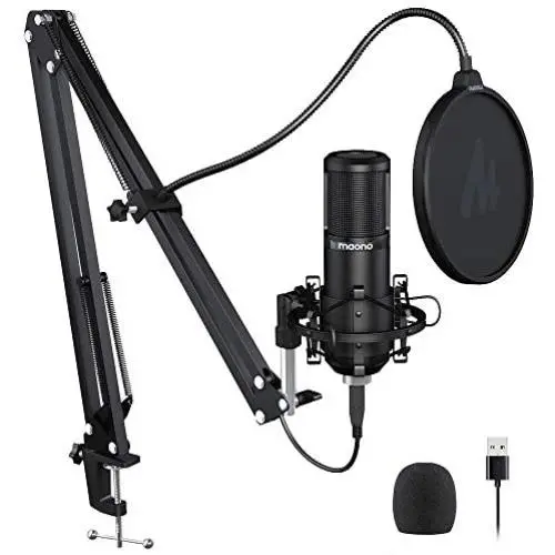Podcast Microphone 192KHZ/24BIT MAONO AU-PM420 Metal USB Condenser Cardioid PC Mic with Professional Sound Chipset for Gaming, Streaming, YouTube, Voice Over, Studio/Home Recording Podcast Microphone 192KHZ/24BIT MAONO AU-PM420 Metal USB Condenser Cardioid PC Mic with Professional Sound Chipset for Gaming, Streaming, YouTube, Voice Over, Studio/Home Recording