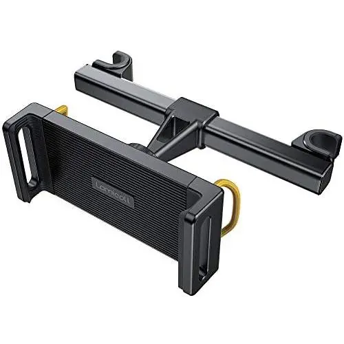 Car Tablet Holder, Headrest Tablet Mount - Lamicall Headrest Stand Cradle Compatible with Devices Such as iPad Pro Air Mini, Galaxy Tabs, Other 4.7 -12.9'' Cell Phones and Tablets - Black Car Tablet Holder, Headrest Tablet Mount - Lamicall Headrest Stand Cradle Compatible with Devices Such as iPad Pro Air Mini, Galaxy Tabs, Other 4.7 -12.9'' Cell Phones and Tablets - Black