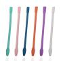 SAVITA 6Pcs 6 Inch Silicone Stir Sticks, Reusable Facial Mask Stirring Sticks Rods for Mixing Resin, Epoxy, Cosmetic, Acrylic Paints, DIY Crafts Making (6 Colors)