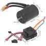 VGEBY RC Motor Brushless Motor 3650 3900KV 60A Brushless ESC Program Card Parts Set for 1/10 RC Car