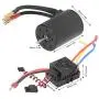 VGEBY RC Motor Brushless Motor 3650 3900KV 60A Brushless ESC Program Card Parts Set for 1/10 RC Car