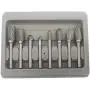 Carbide Burr Set, 8pcs Double Cut Solid Tungsten Rotary Burr Set 1/4-Inch Shank for Die Grinder Drill, DIY Woodworking, Metal Carving, Polishing, Engraving, Drilling