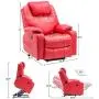 Mcombo Electric Power Lift Recliner Chair Sofa with Massage and Heat for Elderly, 3 Positions, 2 Side Pockets and Cup Holders, USB Ports, Faux Leather 7040 (Medium, Red) Mcombo Electric Power Lift Recliner Chair Sofa with Massage and Heat for Elderly, 3 Positions, 2 Side Pockets and Cup Holders, USB Ports, Faux Leather 7040 (Medium, Red)